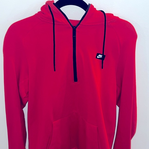 Nike Red Mens Hoodie - Picture 1 of 4